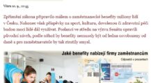 BENEFITY ZŮSTÁVAJÍ